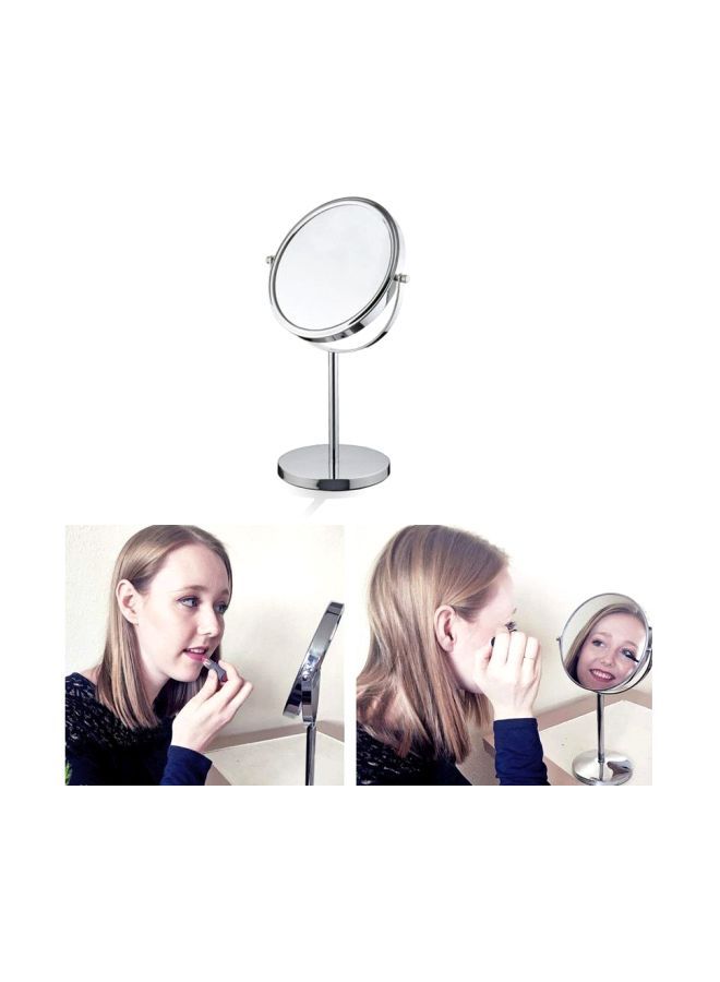 Generic Magnifying Makeup Mirror Silver/Clear 7inch  - Image 2