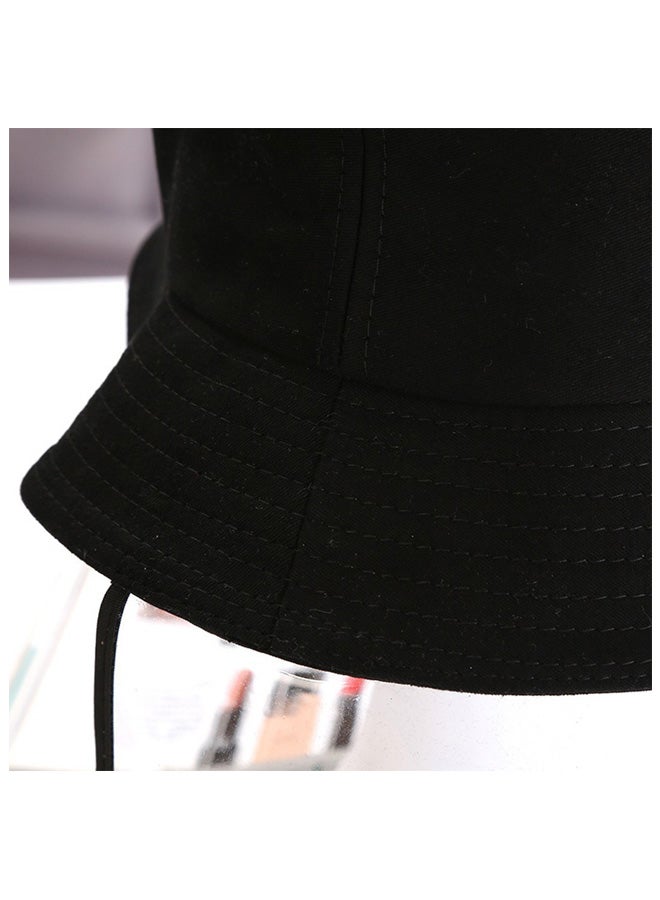 Adjustable Anti-Saliva And Anti-Dust Face Protective Cap Black/Clear 58cm  - Image 3