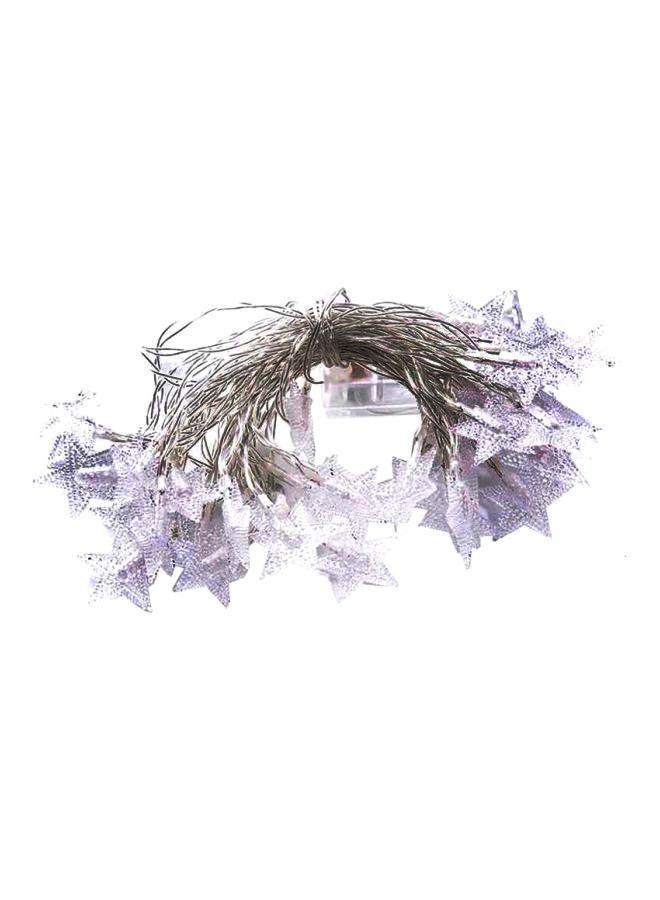 بيوينتي شريط تزيين بإضاءة LED علي شكل نجوم لامعة لتزيين الأكاليل أبيض 3x20متر - Image 1