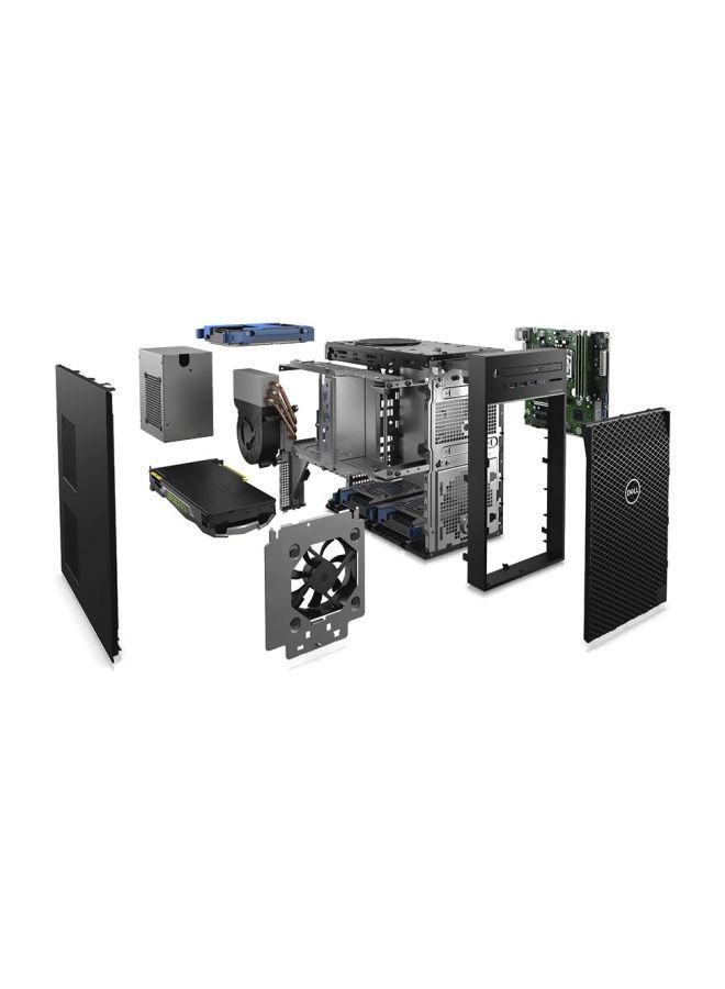 ديل جهاز حاسوب تاور T3630، بمعالج زيون/وذاكرة رام سعة 8 جيجابايت/ومحرك أقراص صلبة سعة 1 تيرابايت/وبطاقة رسومات إنفيديا كوادرو P2200 سعة 2 جيجابايت أسود - Image 3