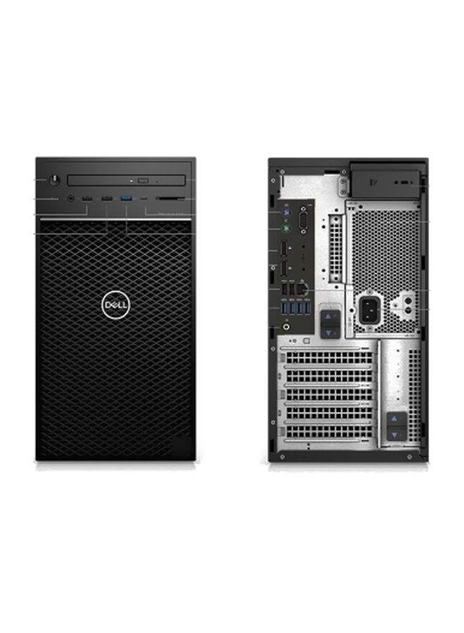 ديل جهاز حاسوب تاور T3630، بمعالج زيون/وذاكرة رام سعة 8 جيجابايت/ومحرك أقراص صلبة سعة 1 تيرابايت/وبطاقة رسومات إنفيديا كوادرو P2200 سعة 2 جيجابايت أسود - Image 2