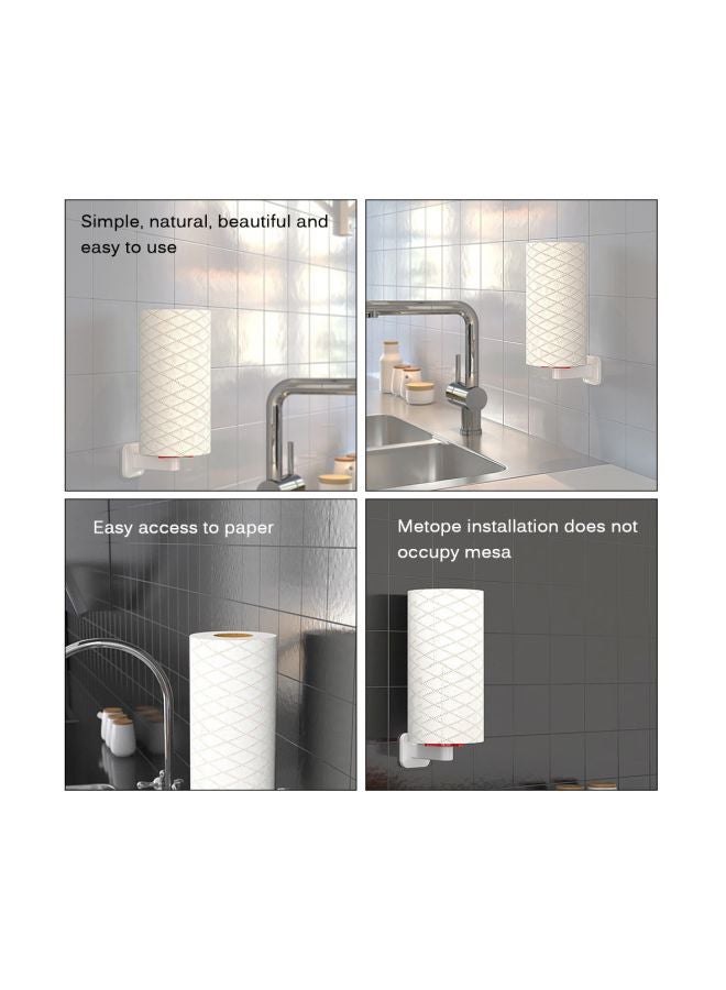Beauenty Wall Mount Paper Towel Holder White 10x8centimeter  - Image 5