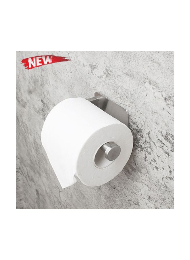 Beauenty - Wall Mount Toilet Paper Holder Silver 15x3.5cm - Image 1