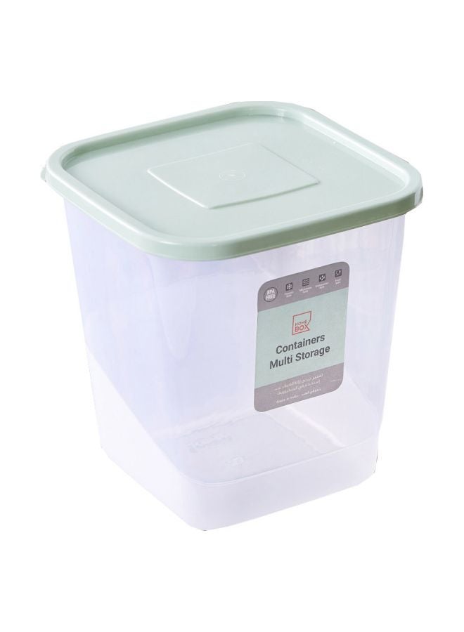 Spectra Rectangular Shaped Container Green/Clear 5600ml - Image 1