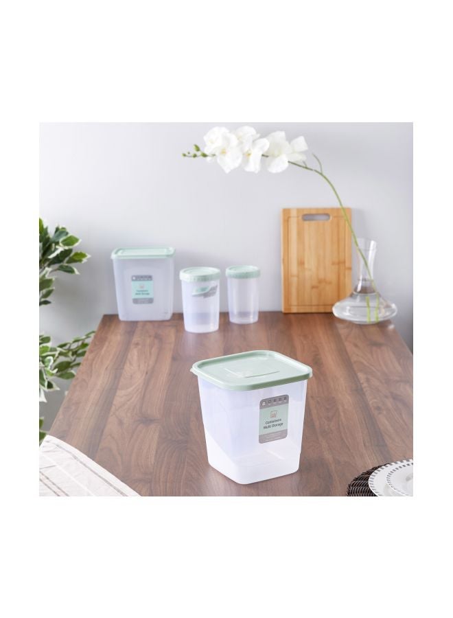 Spectra Rectangular Shaped Container Green/Clear 5600ml - Image 3