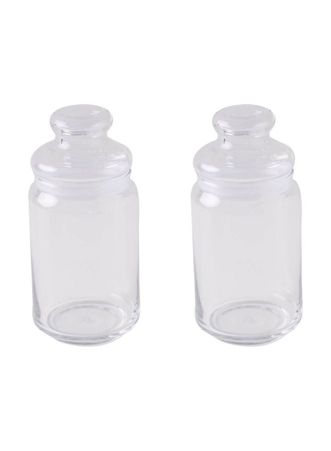 Home Box - Set Of 2 Ocean Pop Jar With Glass Lid Clear 300ml - Image 1