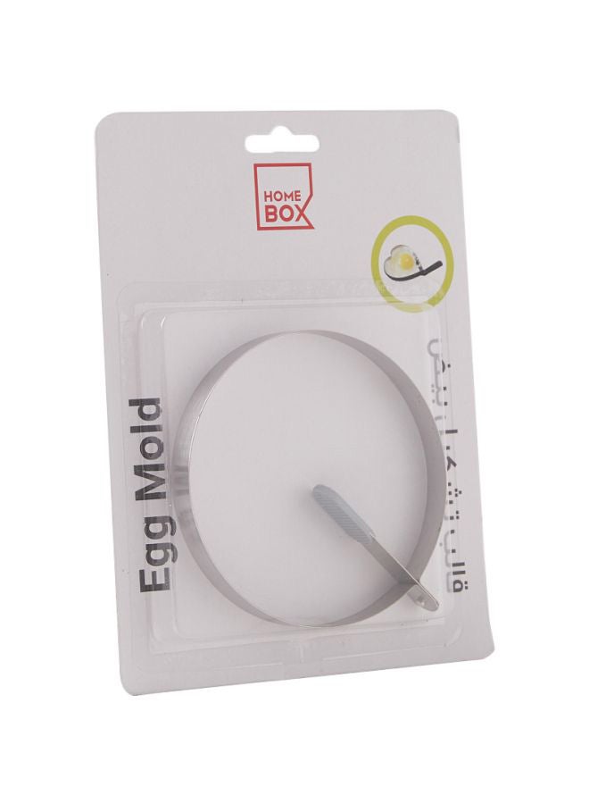 هوم بوكس قالب بيض بتصميم دائري من المعدن فضي 15Ø³Ù†ØªÙŠÙ…ØªØ± - Image 1