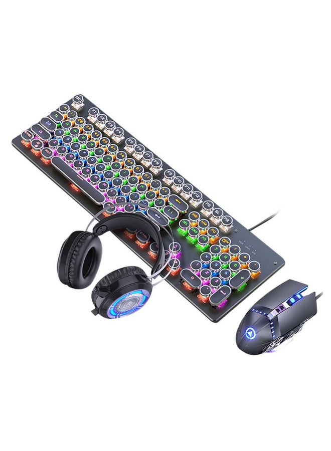Wired Mechanical Gaming Keyboard With Mouse And Headset  - Image 1