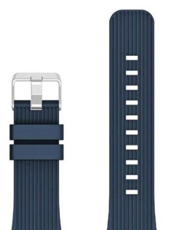 Regentech Replacement Band For Samsung Galaxy SM-R805 Smartwatch 46 mm Blue/Silver - Image 2