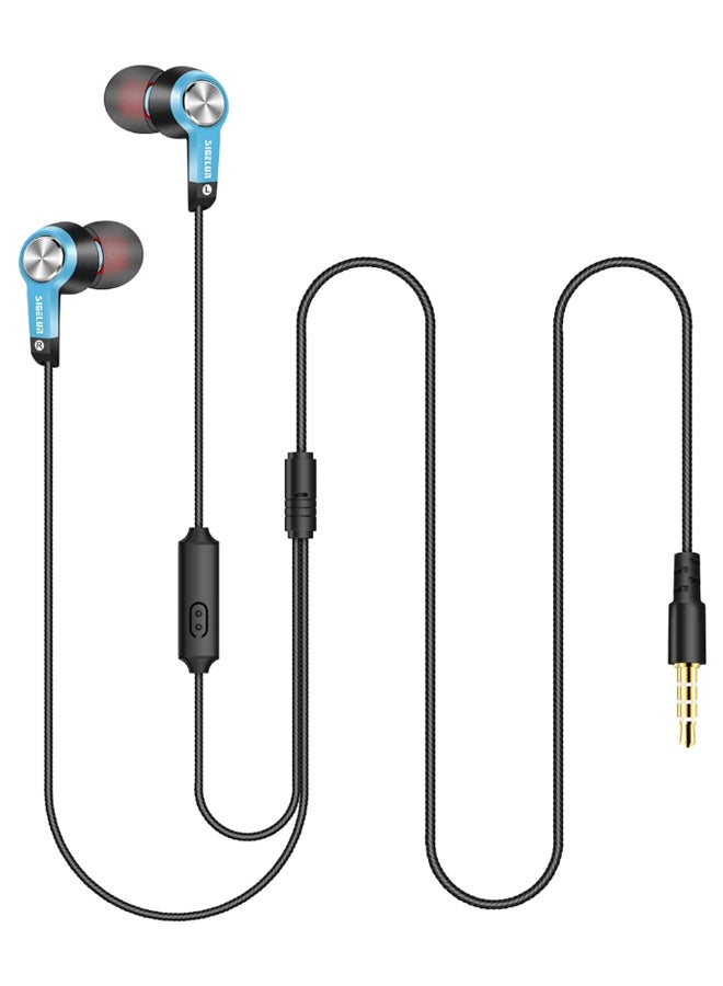 SIGELUN - DC-3 Stereo In-Ear Earphones Black/Blue/Gold - Image 1