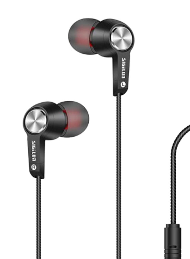 SIGELUN - DC-3 Stereo In-Ear Earphones Black/Gold - Image 1