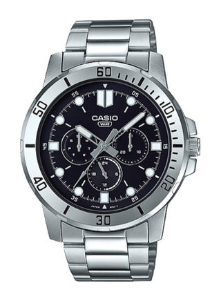 Men's Stainless Steel Round Shape Analog Watch MTP-VD300D-1EUDF - v1584777485/N36143086A_1