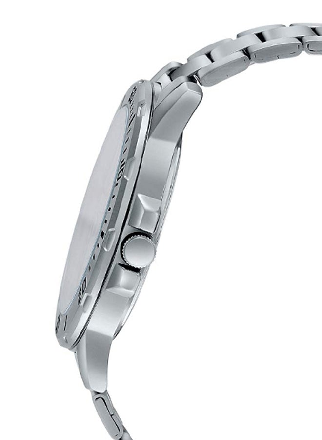 CASIO - Men's Stainless Steel Round Shape Analog Watch MTP-VD300D-7EUDF - 45 mm - Silver - Image 1