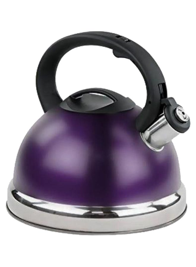 Stainless Steel Whistling Kettle Purple 2.5Liters