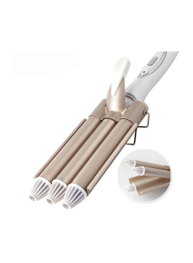 3 Barrel Portable Hair Curler Gold/White 40.5x10.7x8.2cm - v1584797244/N36038674A_2