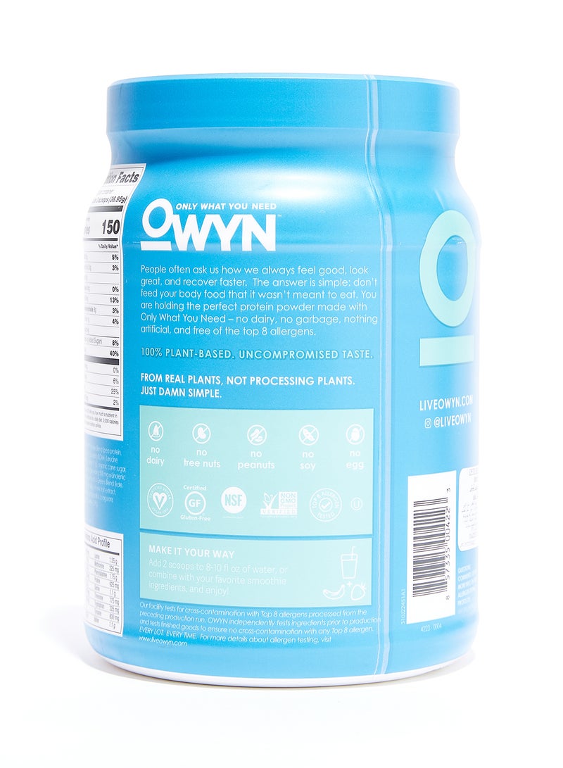 OWYN Plant Protein Powder Smooth Vanilla 517grams - Image 2