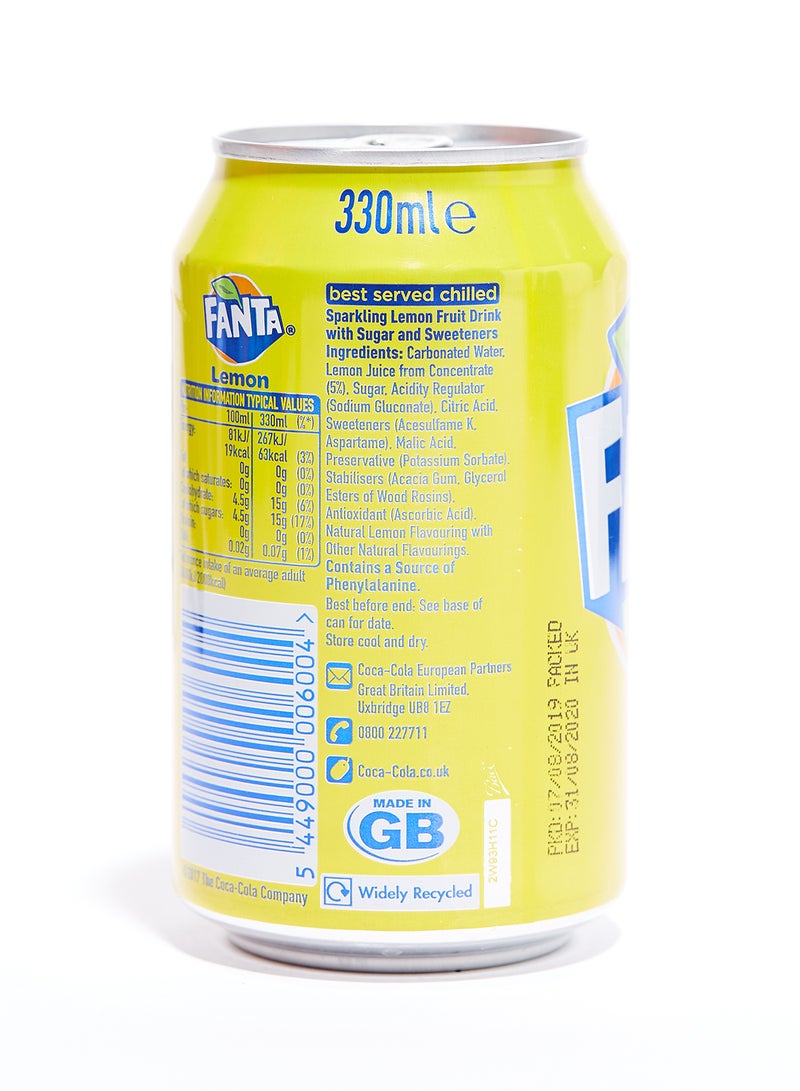 Fanta - Lemon Can 330ml - Image 1