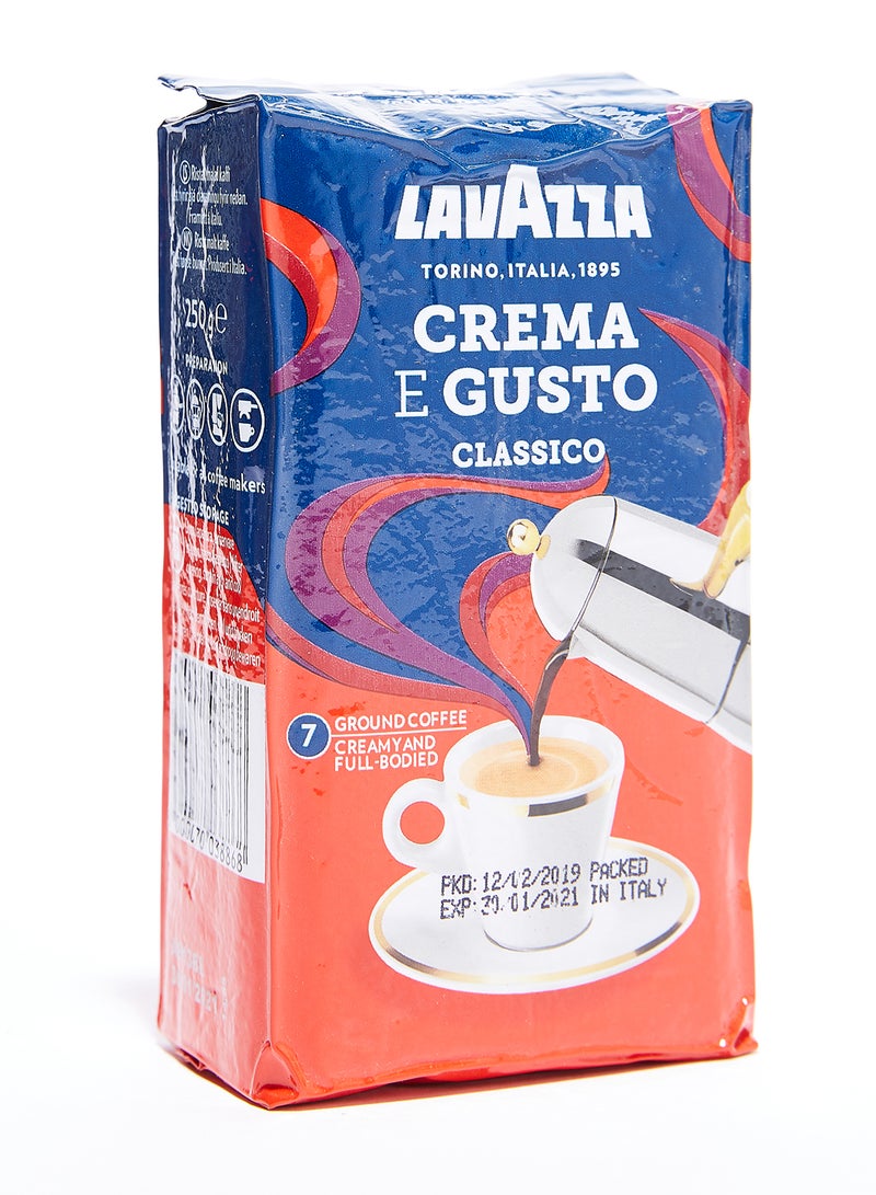 Crema E Gusto Classico Ground Coffee 250grams