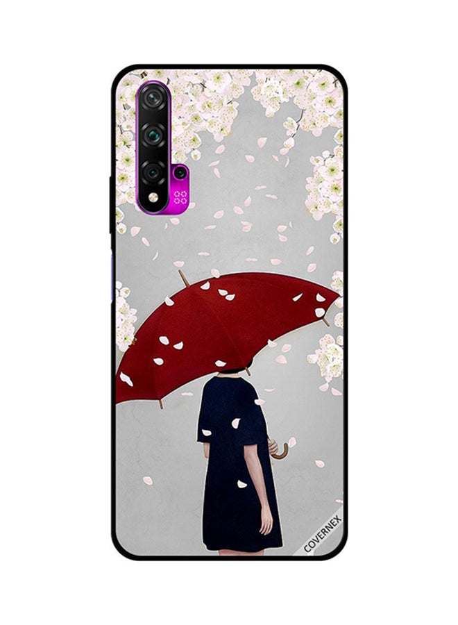 Protective Case Cover For Huawei Nova 5T Girl Under Umbrella