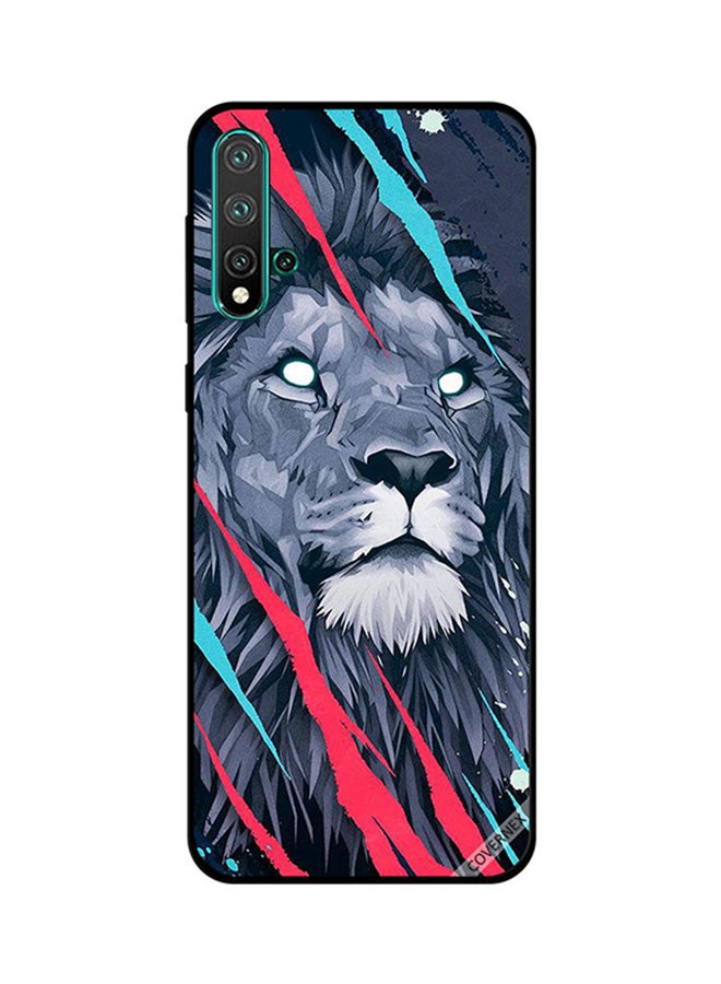 غطاء حماية واق لهاتف هواوي نوفا 5 برو تصميم به صورة Lion King