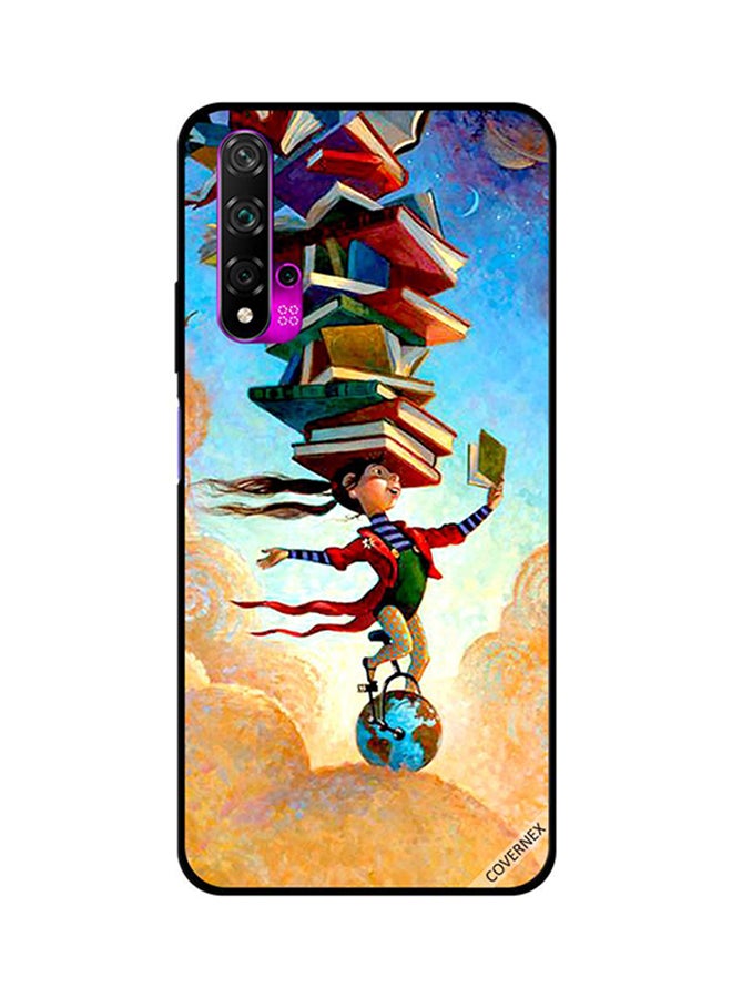 Covernex Protective Case Cover For Huawei Nova 5T Girl On Globe With Books