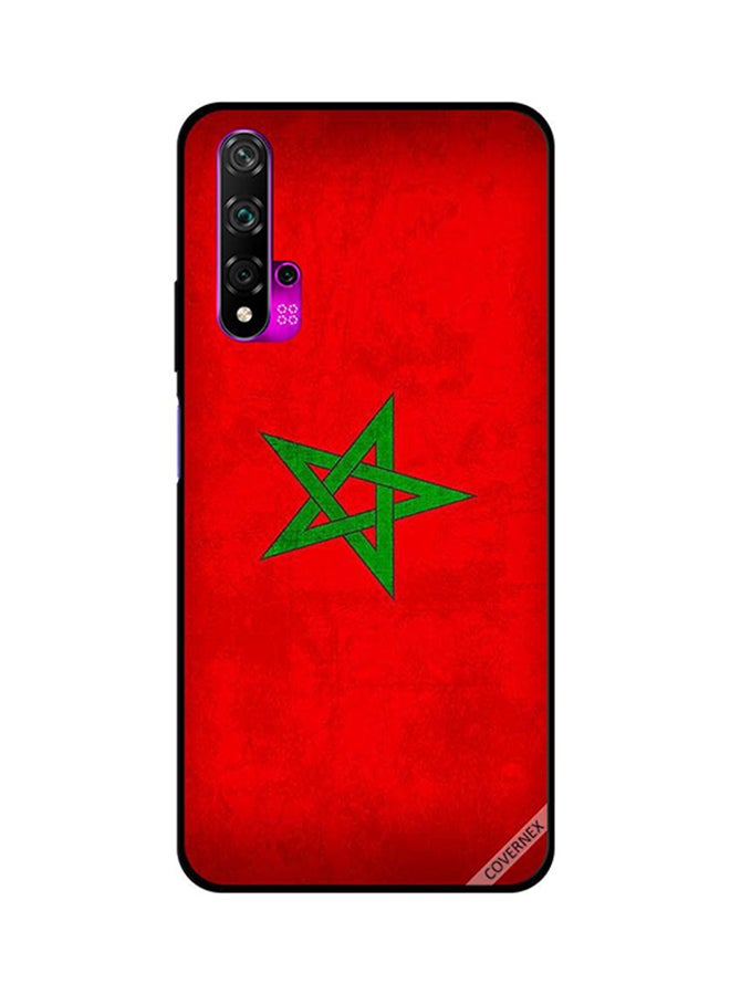 Protective Case Cover For Huawei Nova 5T Morocco Flag Vintage