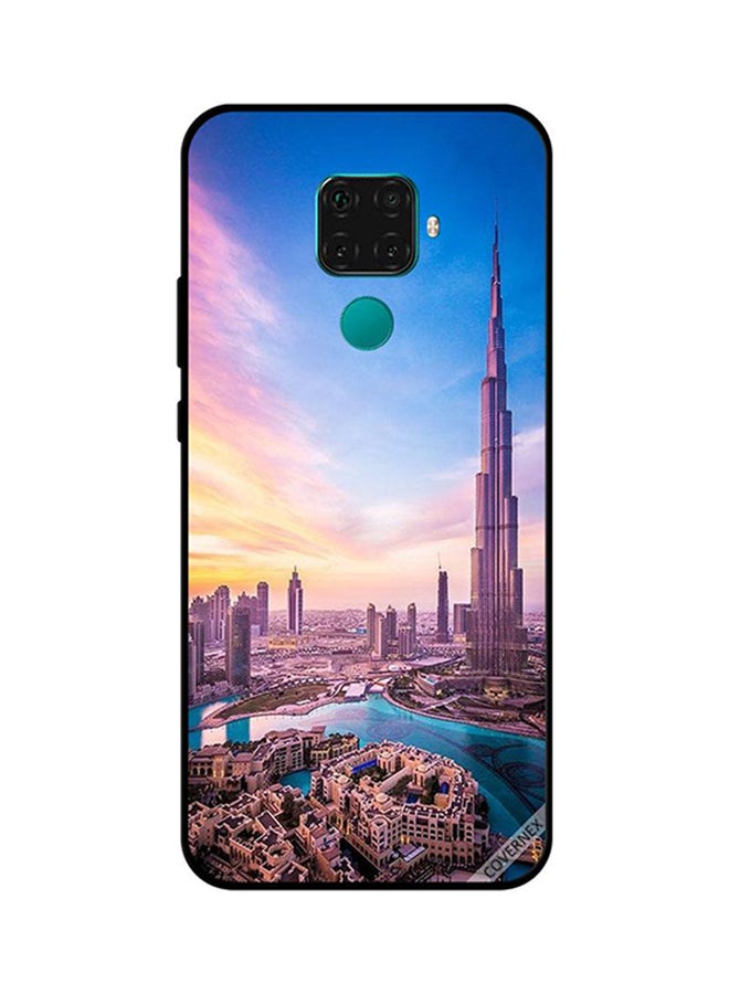 Covernex Protective Case Cover For Huawei Nova 5i Pro Sunny Clouds Reflections On Burj Khalifa 