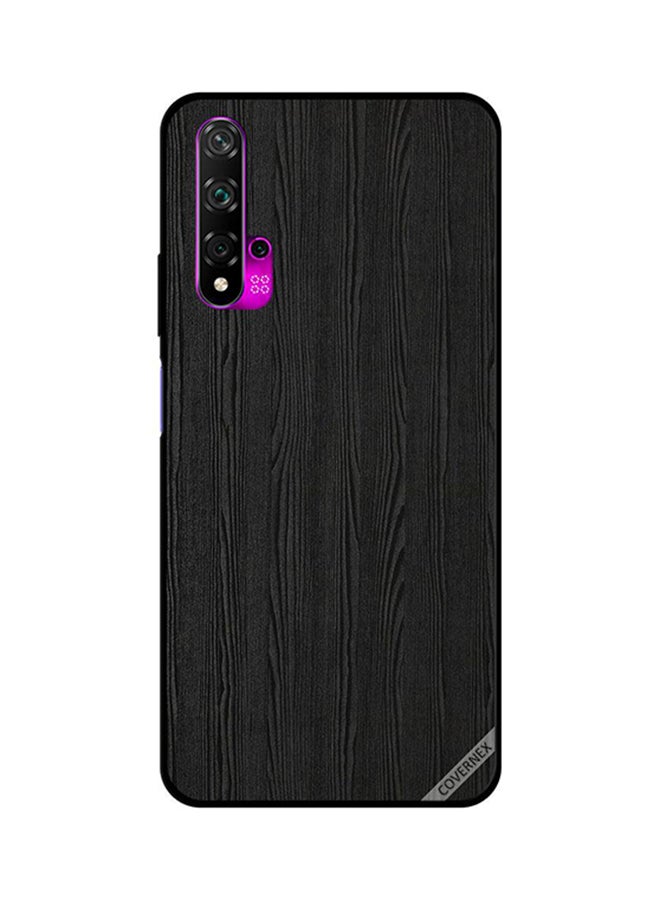 كوفرنيكس غطاء حماية واقٍ لهاتف هواوي نوفا 5T نمط خشبي أسود