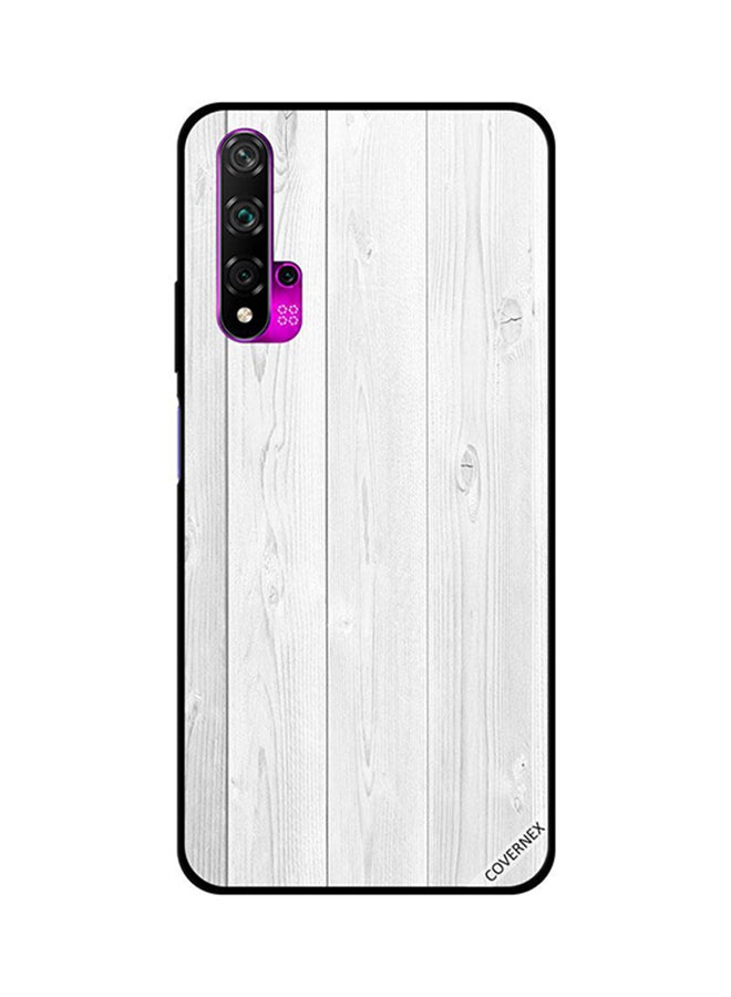 Covernex Protective Case Cover For Huawei Nova 5T White Wooden Pattern
