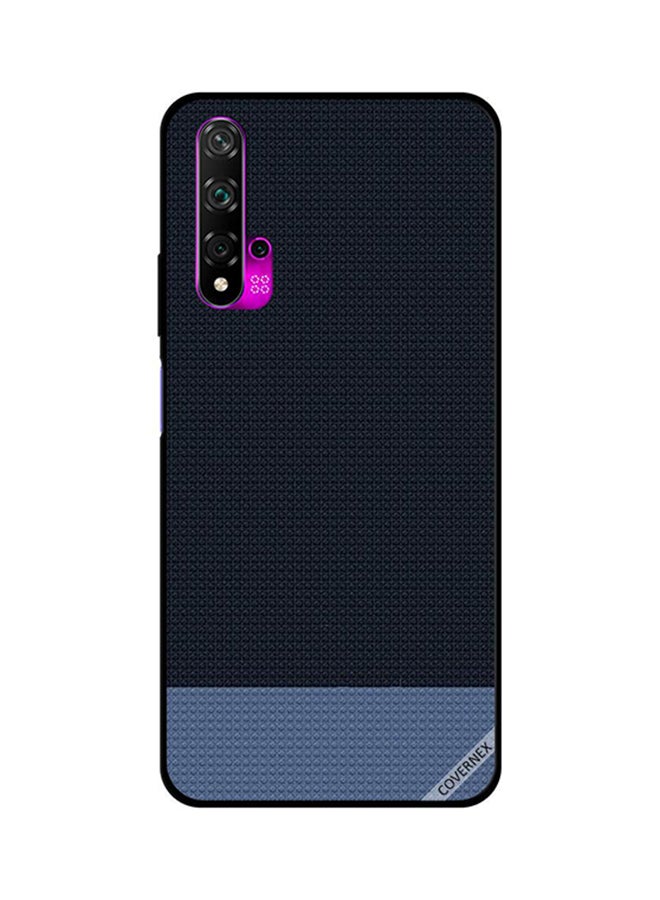 Protective Case Cover For Huawei Nova 5T Blue Doted Shapes Pattern