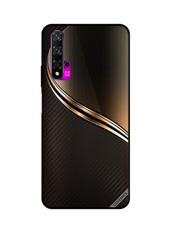Covernex Protective Case Cover For Huawei Nova 5T Dark Golden Steal Pattern