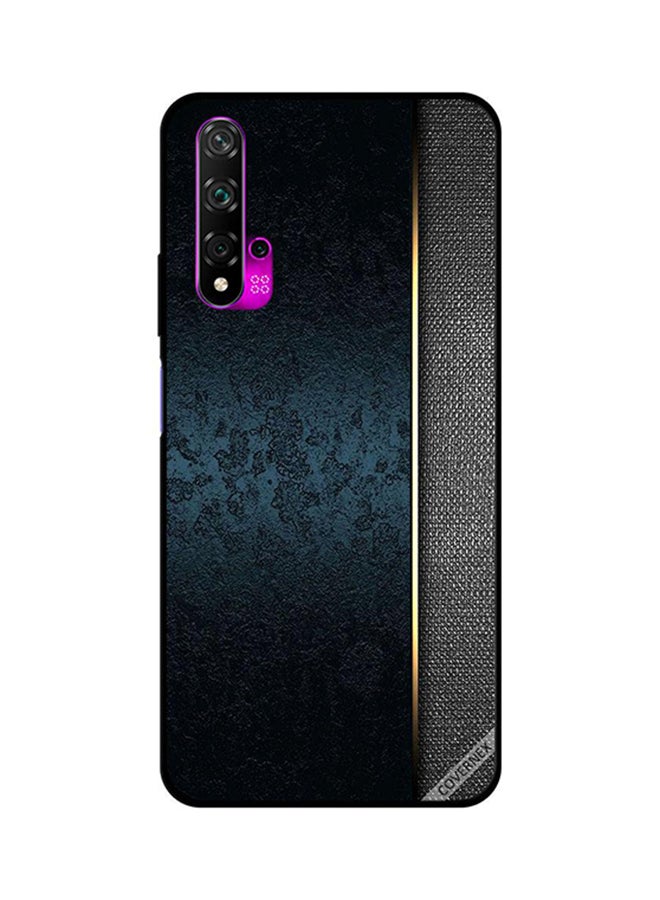Covernex Protective Case Cover For Huawei Nova 5T Dark Green Leather Pattern 
