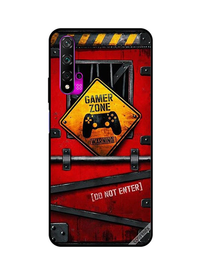 Protective Case Cover For Huawei Nova 5T Gamer Zone Warning