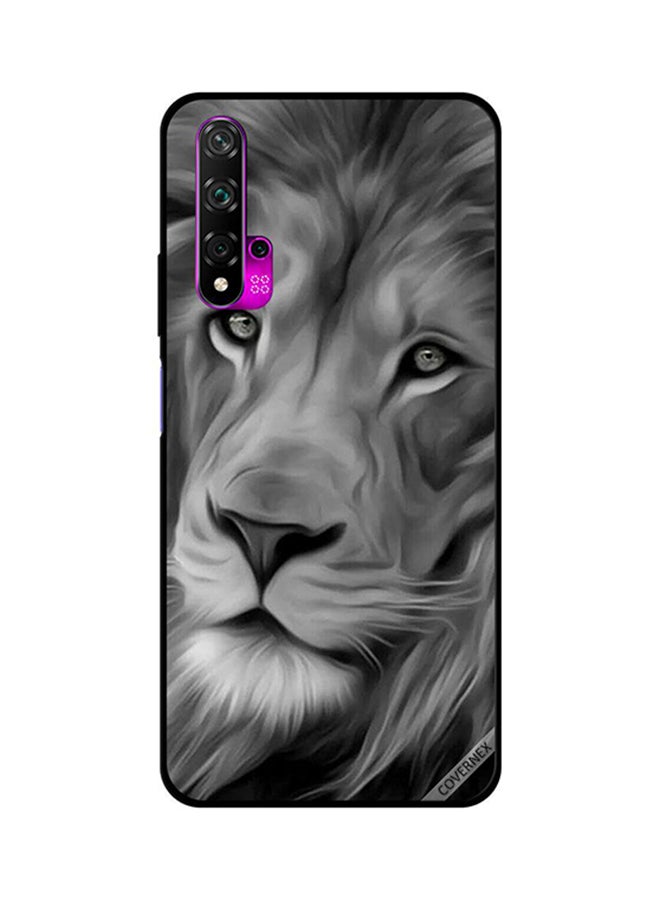 Covernex Protective Case Cover For Huawei Nova 5T Black & White Lion