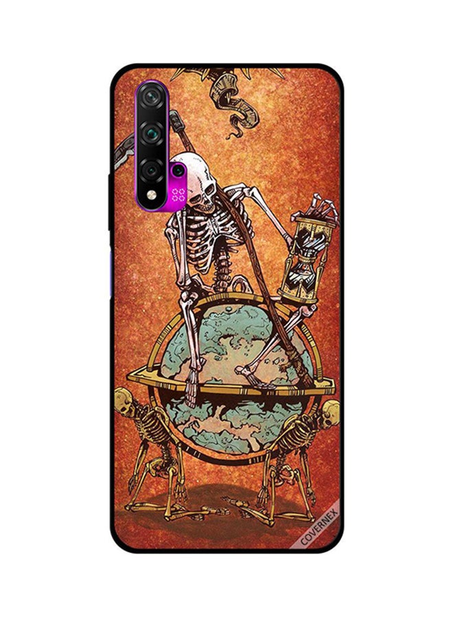 غطاء حماية واق لهاتف هواوي نوفا 5T تصميم ملك جماجم الأرض