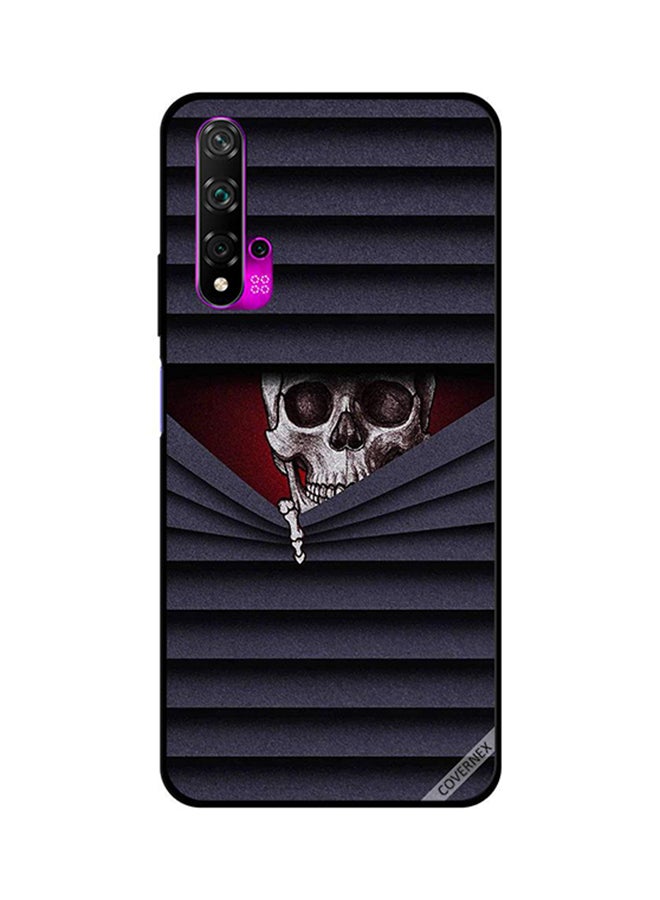 غطاء حماية واقٍ لهاتف هواوي نوفا 5T بطبعة جمجمة