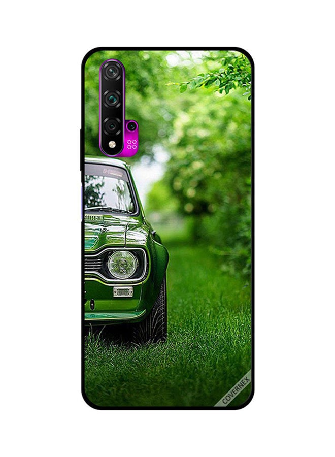 Protective Case Cover For Huawei Nova 5T Green Car In Green Garden