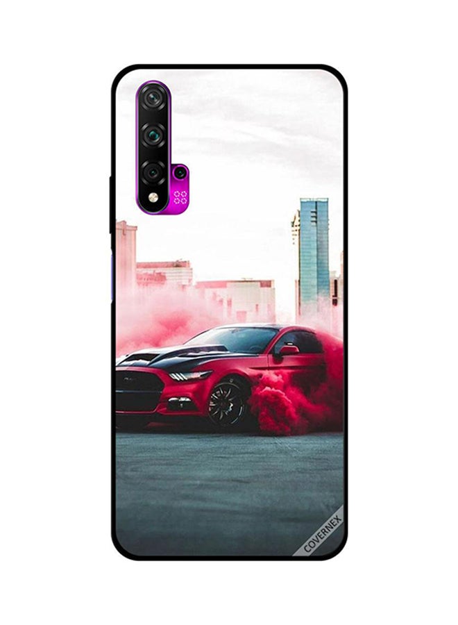 Covernex Protective Case Cover For Huawei Nova 5T Red Car & Red Colors
