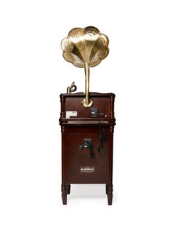 MJI Gramophone With Table MJI 2013 Brown  - Image 2
