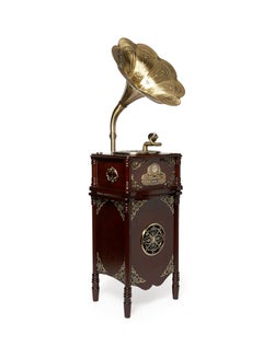 MJI Gramophone With Table MJI 2013 Brown  - Image 3