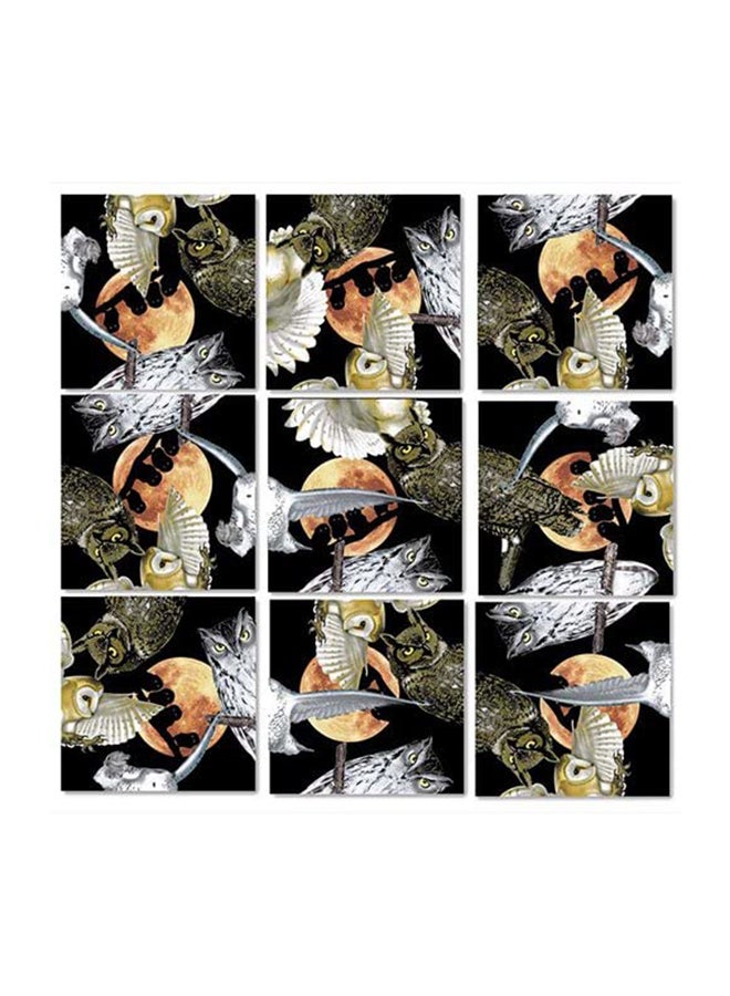 9-Piece Scramble Squares Owls Challenging Puzzle