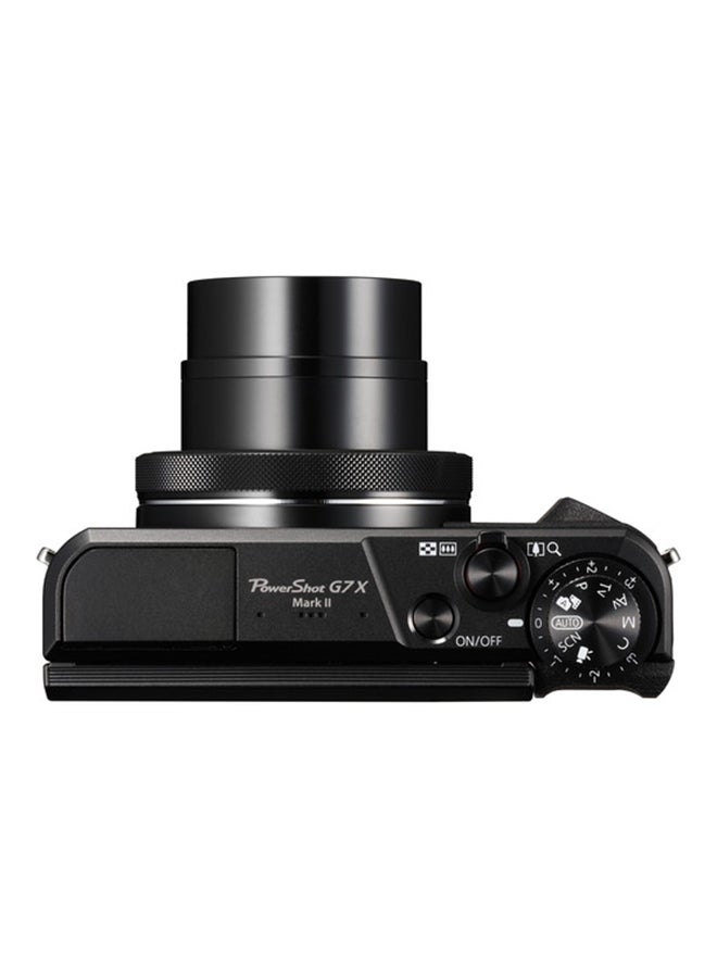 Canon - PowerShot G7 X Mark II Point And Shoot Camera 20.1MP 4.2x Zoom With Tilt Touchscreen, Built-In Wi-Fi And NFC Black - Image 1