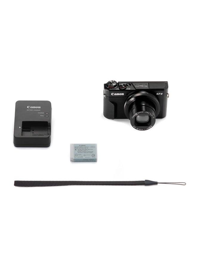 Canon - PowerShot G7 X Mark II Point And Shoot Camera 20.1MP 4.2x Zoom With Tilt Touchscreen, Built-In Wi-Fi And NFC Black - Image 1