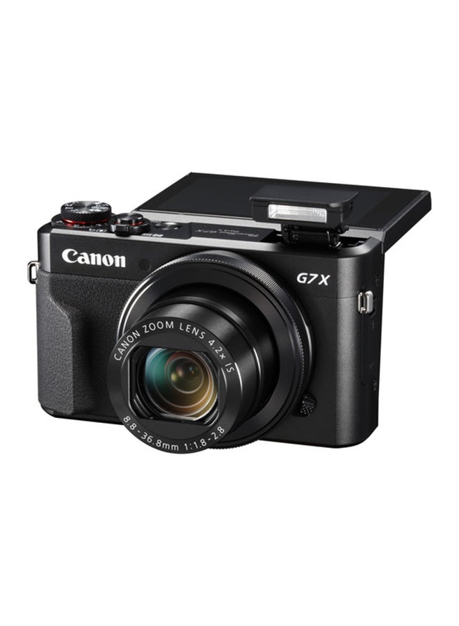 Canon - PowerShot G7 X Mark II Point And Shoot Camera 20.1MP 4.2x Zoom With Tilt Touchscreen, Built-In Wi-Fi And NFC Black - Image 1