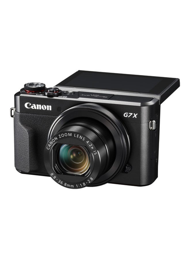 Canon - PowerShot G7 X Mark II Point And Shoot Camera 20.1MP 4.2x Zoom With Tilt Touchscreen, Built-In Wi-Fi And NFC Black - Image 1