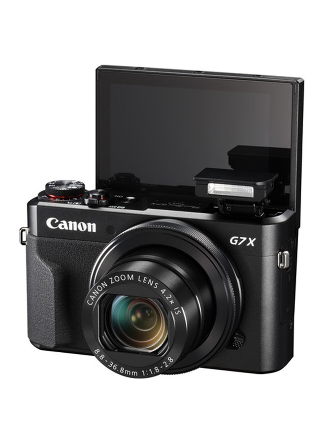 Canon - PowerShot G7 X Mark II Point And Shoot Camera 20.1MP 4.2x Zoom With Tilt Touchscreen, Built-In Wi-Fi And NFC Black - Image 1