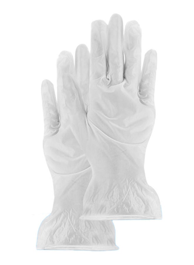 Disposable Plastic Gloves White 22 x 7 x 9cm - Image 1