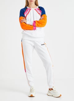 Ellesse Maura Sweatshirt White/Blue/Orange  - Image 2