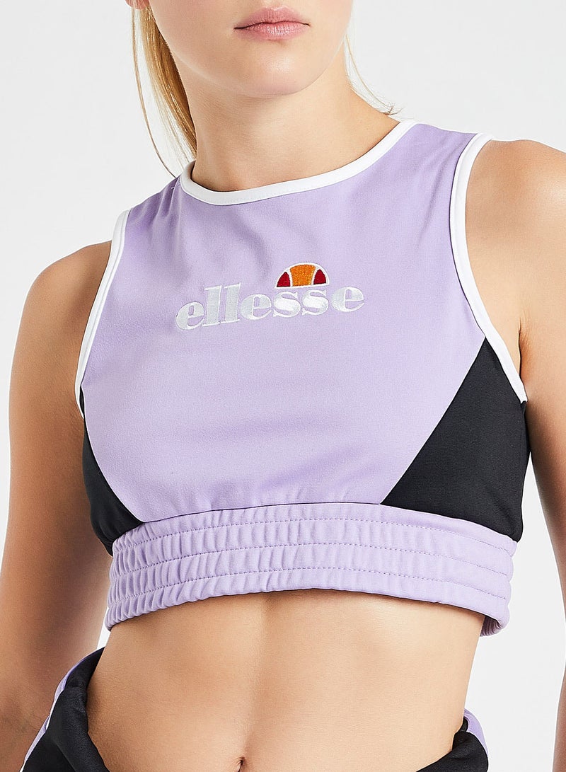 Ellesse - Ruth Cropped Vest Purple - Image 1
