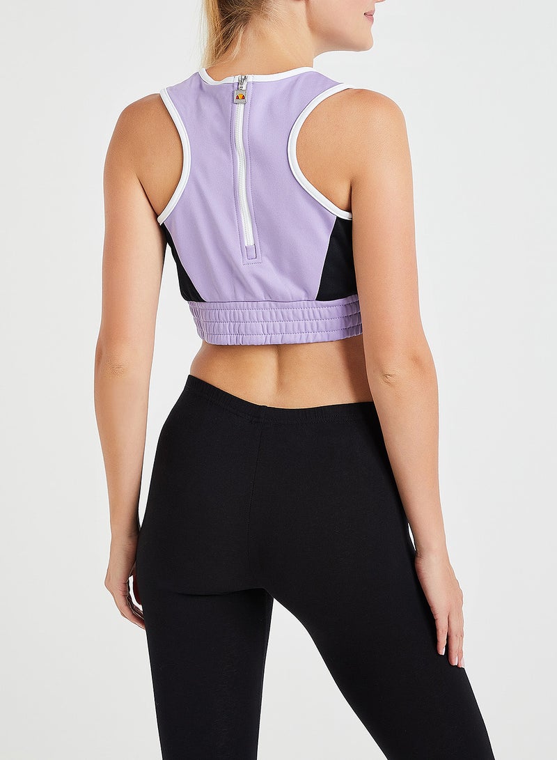 Ellesse - Ruth Cropped Vest Purple - Image 1